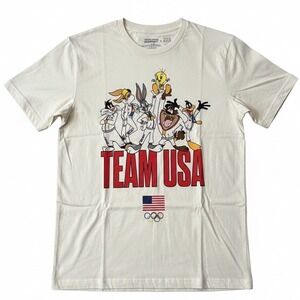 Looney Tunes Team USA Graphic T Shirt Bugs Bunny Tweety Sylvester Olympic M